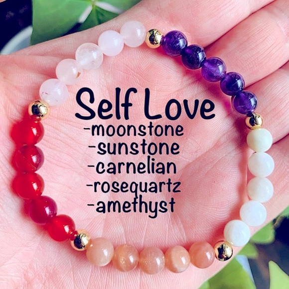 NWT 💕 Self Love Gemstone Bracelet | Genuine Gemstone Crystal Bracelet 💖… - Picture 1 of 10
